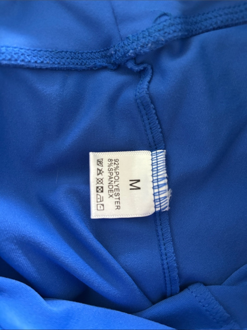 Women’s High-Rise Athletic Shorts - Blue - Picture 2 of 2